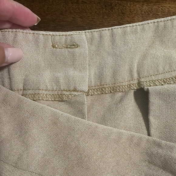 Guess Cropped Wide Leg‎ Pants Button Pocket Detail Neutral Trousers size 29 - Picture 5 of 8